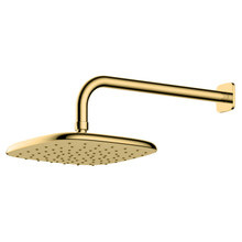 RAK Ceramics Petit Brushed Square Wall Mounted Rain Shower Head with Wall Arm, alternate view 2