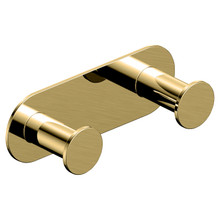 RAK Ceramics Petit Round Brushed Double Robe Hook, alternate view 2