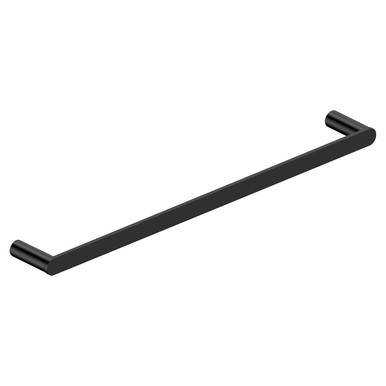 Rak Ceramics Black Petit Round Matt Towel Rail | | Stainless Steel + Zinc Alloy | 600Mm