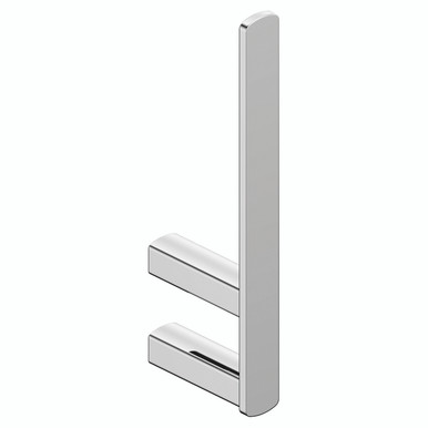 Rak Ceramics Chrome Petit Square Spare Toilet Roll Holder | | Stainless Steel + Zinc Alloy | 59Mm X 20Mm X 178Mm
