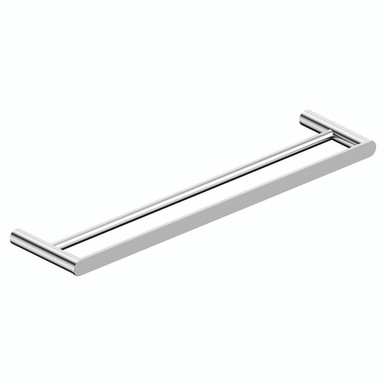 Rak Ceramics Chrome Petit Round Double Towel Rail | | Stainless Steel + Zinc Alloy | 600Mm