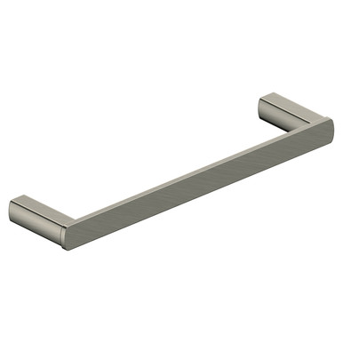 Rak Ceramics Nickel Petit Square Brushed Towel Ring | | Stainless Steel + Zinc Alloy | 59Mm X 20Mm X 240Mm