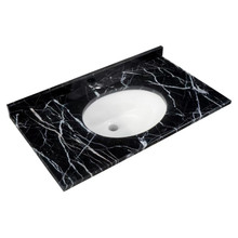 RAK Ceramics Washington Marble Counter Top with Drop In Basin and 1 Tap Hole, alternate view 2