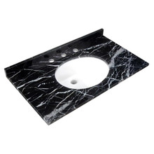 RAK Ceramics Washington Marble Counter Top with Drop In Basin and 3 Tap Holes, alternate view 2
