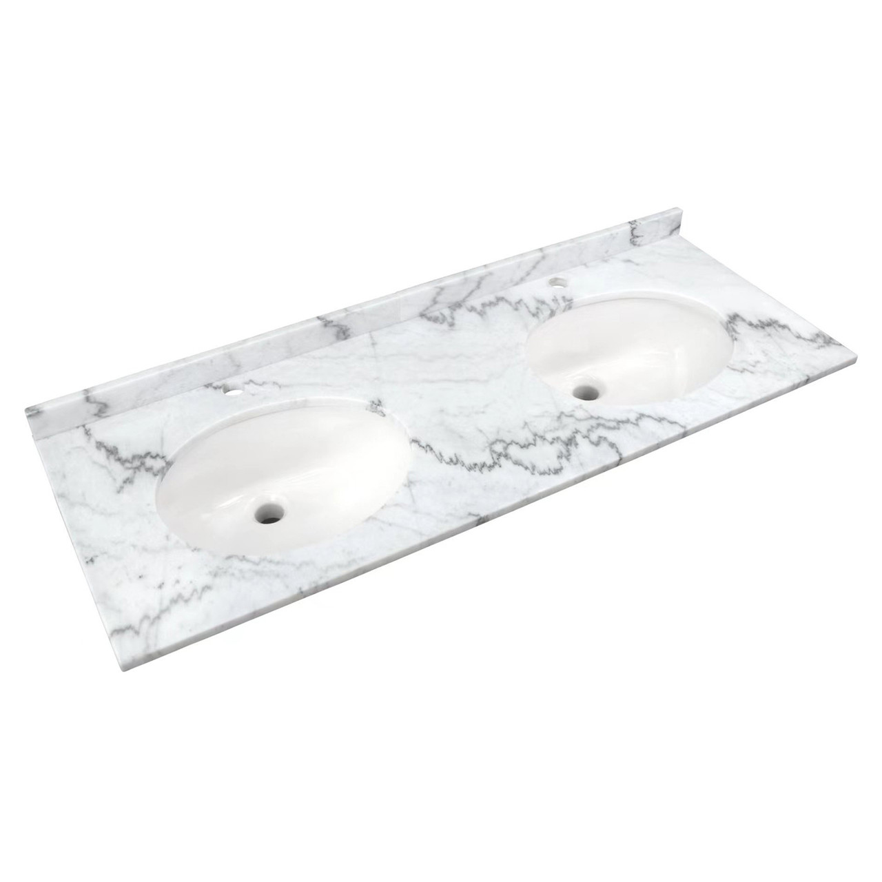 RAK Ceramics Washington Marble Counter Top with Drop In Basin and 1 Tap Hole