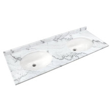 RAK Ceramics Washington Marble Counter Top with Drop In Basin and 1 Tap Hole, alternate view 2