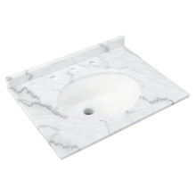 RAK Ceramics Washington Marble Counter Top with Drop In Basin and 3 Tap Holes, alternate view 2