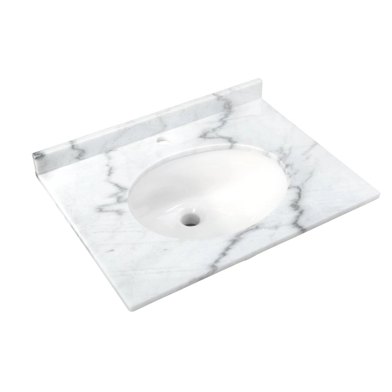 RAK Ceramics Washington Marble Counter Top with Drop In Basin and 1 Tap Hole