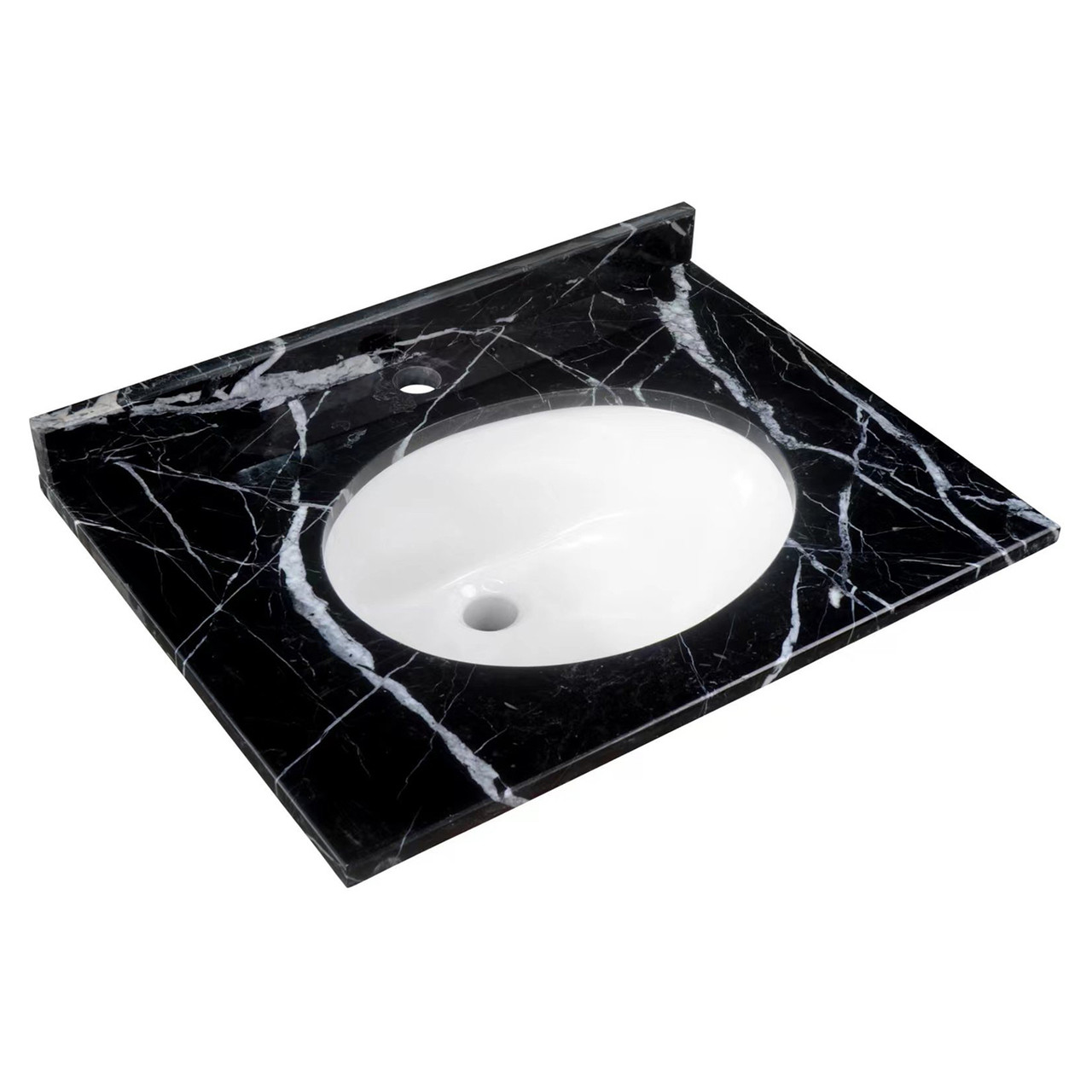 RAK Ceramics Washington Marble Counter Top with Drop In Basin and 1 Tap Hole
