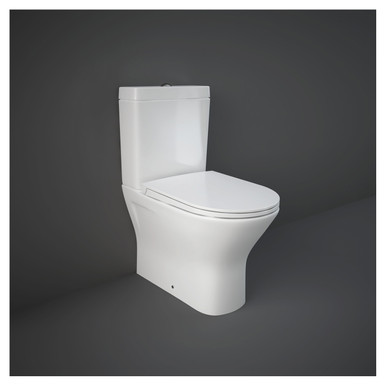 RAK Ceramics Resort Mini Quick Release Sandwich Soft Close Toilet Seat with Single Button, alternate view 3