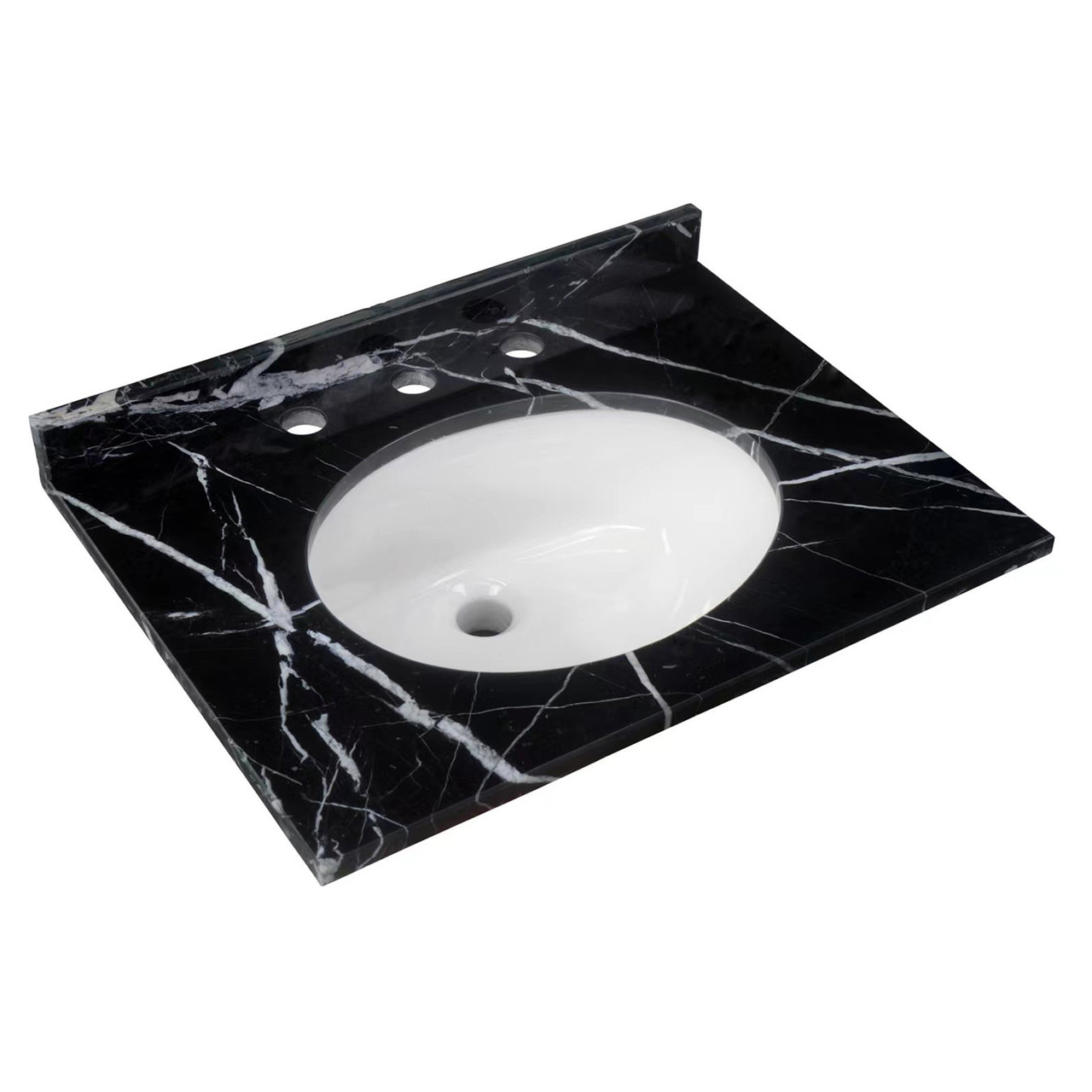 RAK Ceramics Washington Marble Counter Top with Drop In Basin and 3 Tap Holes
