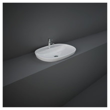 RAK Ceramics Variant Oval Drop In Basin with 1 Tap Hole, alternate view 2