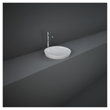 Rak Ceramics White Variant Round Drop In Basin | | Vitreous China | 360Mm