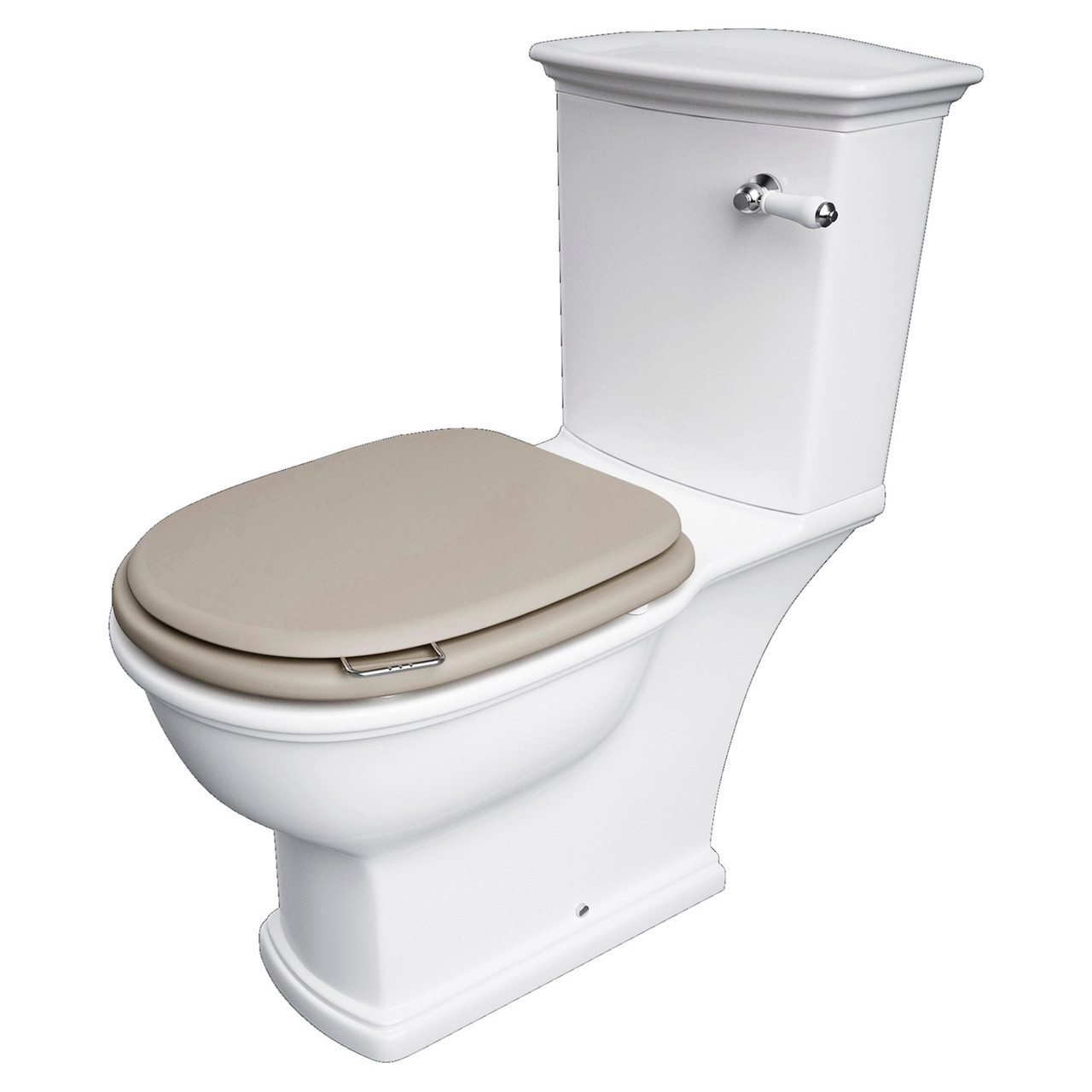 RAK Ceramics Washington Wood Matt Cappuccino Soft Close Toilet Seat and Cover