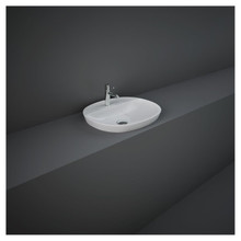 RAK Ceramics Variant Oval Drop In Basin with 1 Tap Hole, alternate view 2