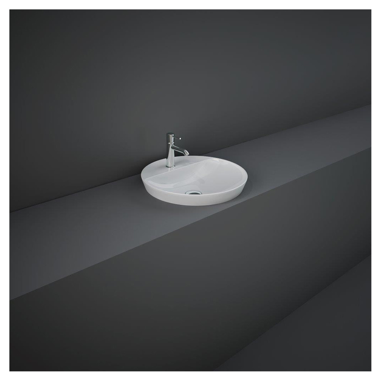 RAK Ceramics Variant Round Drop In Basin with 1 Tap Hole