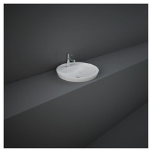 RAK Ceramics Variant Round Drop In Basin with 1 Tap Hole, alternate view 2