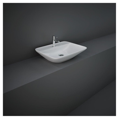RAK Ceramics Variant Rectangular Counter Top Basin with 1 Tap Hole, alternate view 3