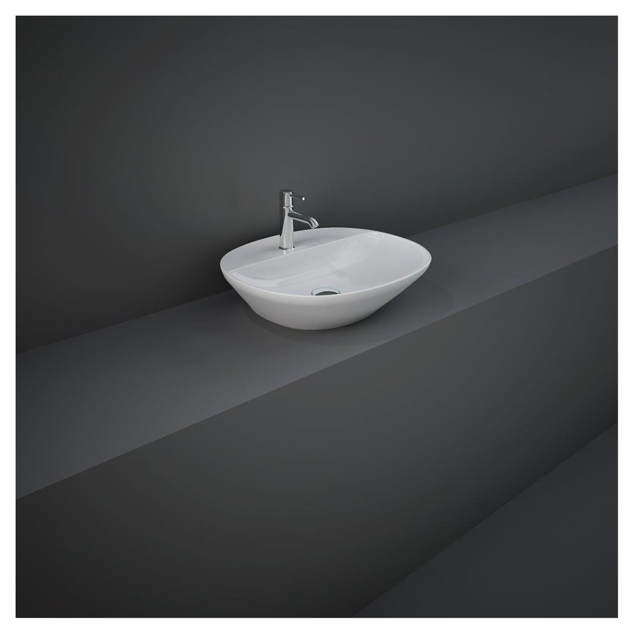 RAK Ceramics Variant Oval Counter Top Basin with 1 Tap Hole