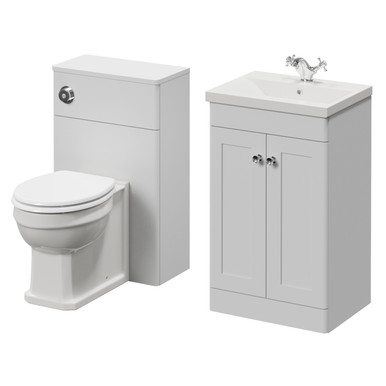 Danbury 2 Door Vanity Unit and Toilet Suite with Glide Basin