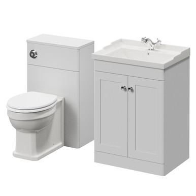Danbury 2 Door Vanity Unit and Toilet Suite with Windsor Basin