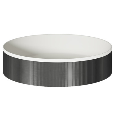 Wholesale Domestic Gunmetal Grey Helix Round Countertop Basin | | Ceramic | 360Mm X 360Mm