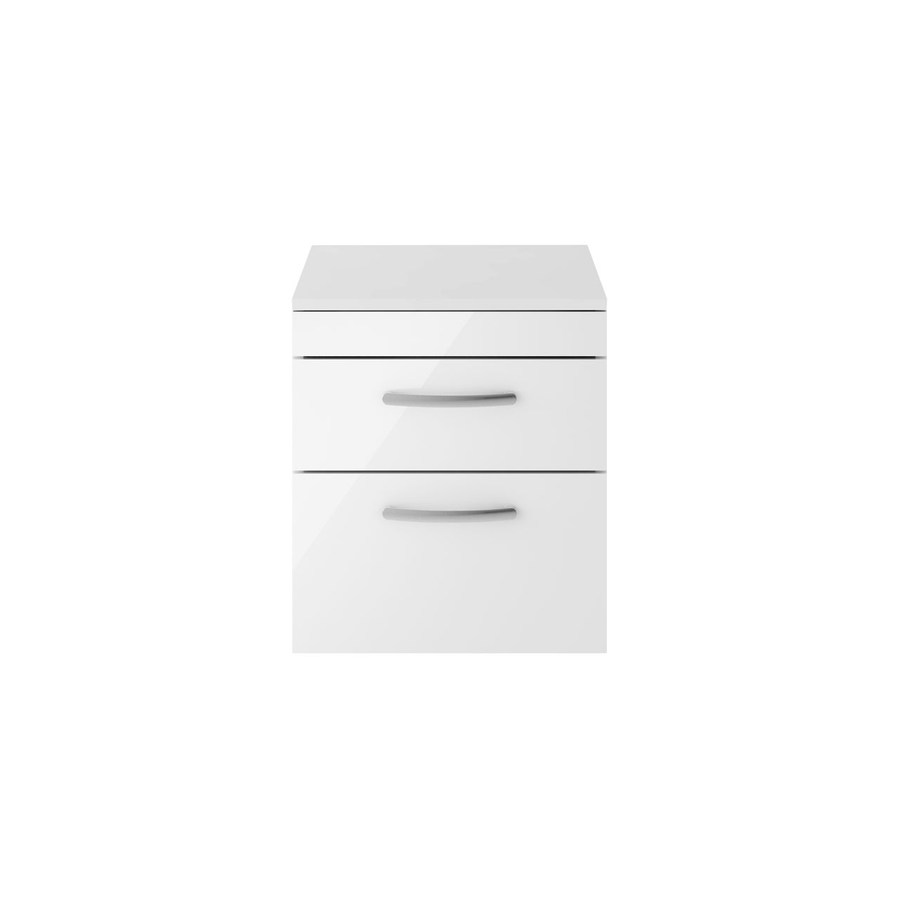Nuie Athena Wall Hung 2 Drawer Vanity Unit with Worktop