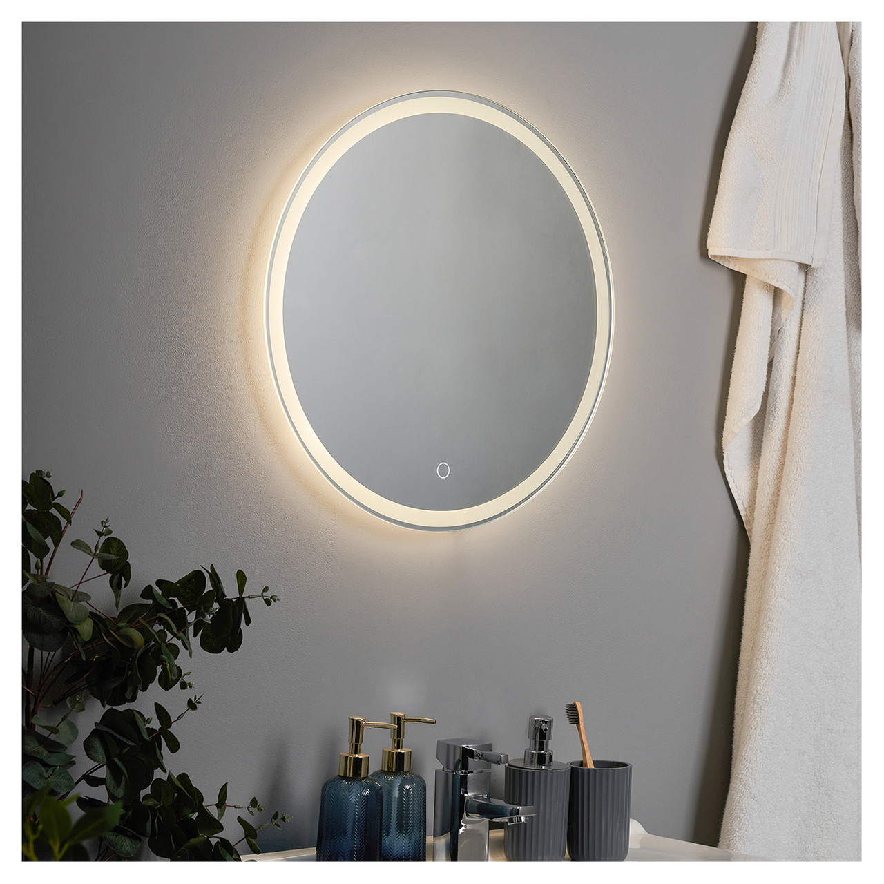 Forum Spa Esk Round LED Mirror with Demist