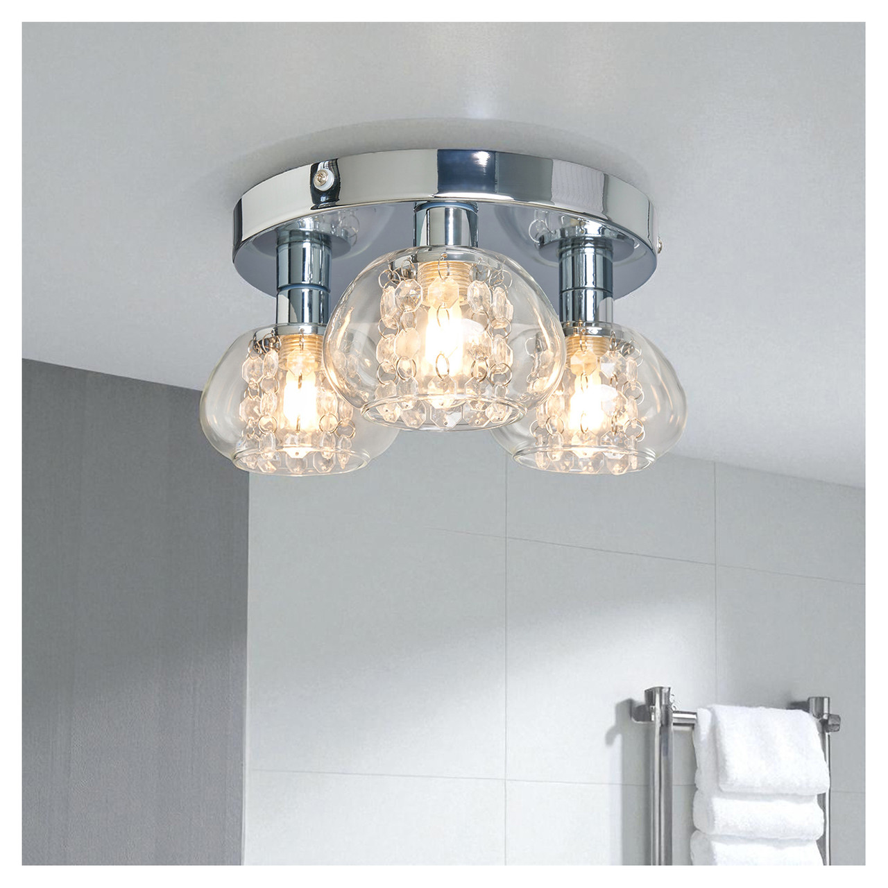 Forum Spa Vancouver 3 Light Bathroom Ceiling Light
