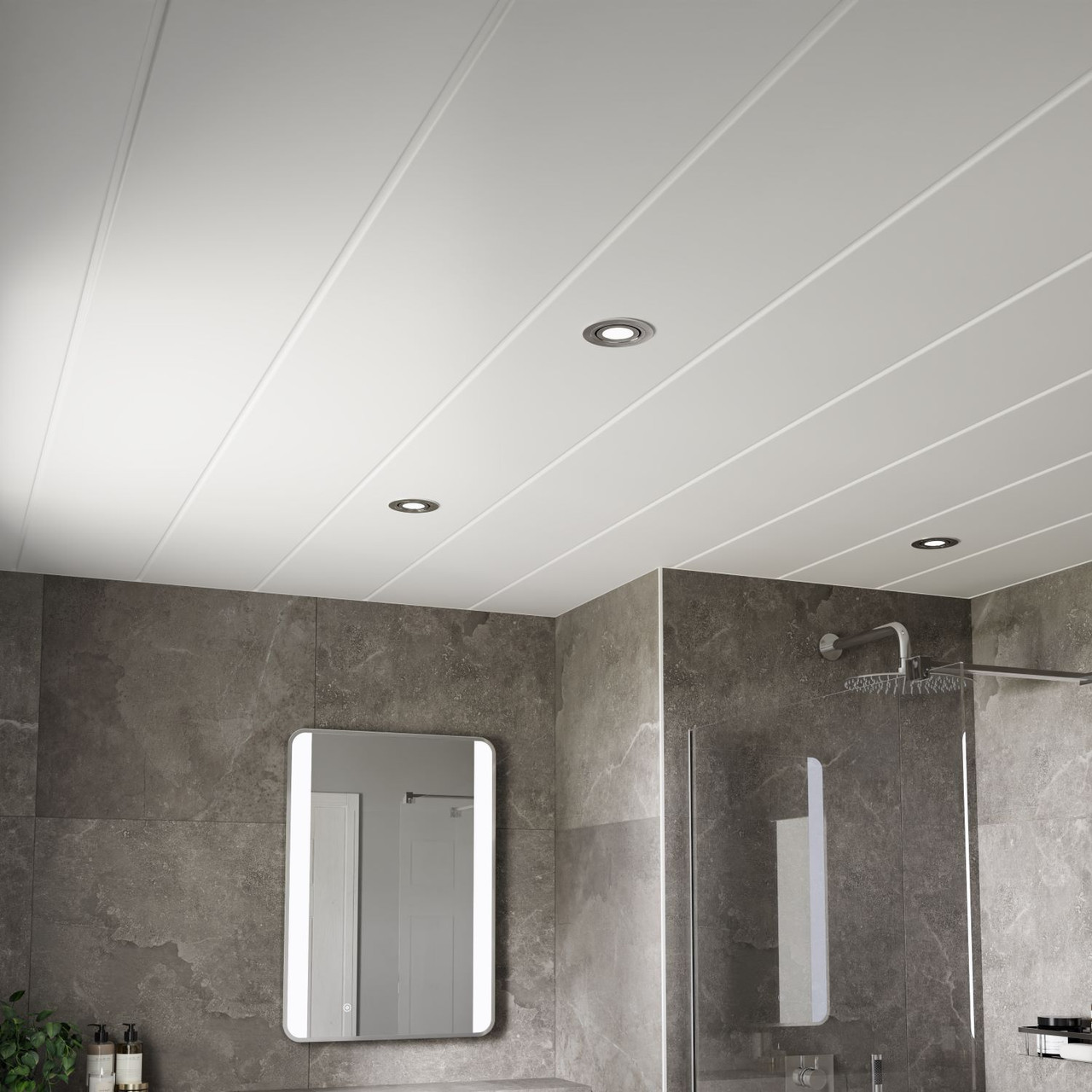 WholePanel 8mm Matt Pack of 4 Wall and Ceiling Panels
