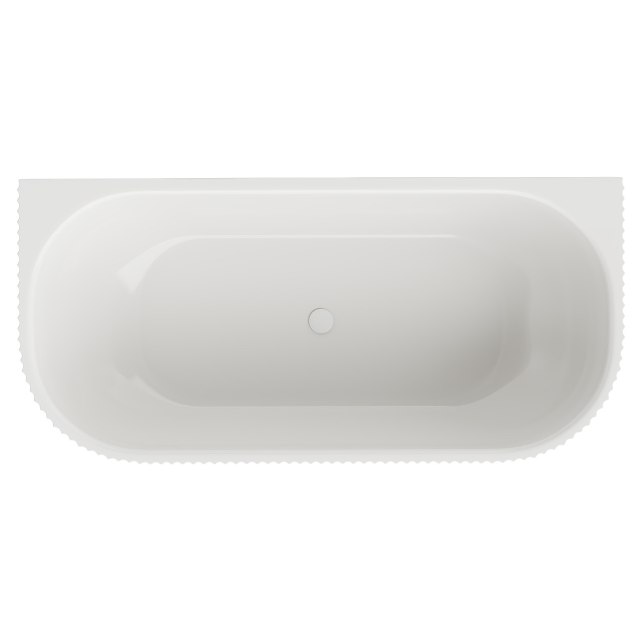 Calla Round Double Ended Freestanding Back to Wall Bath