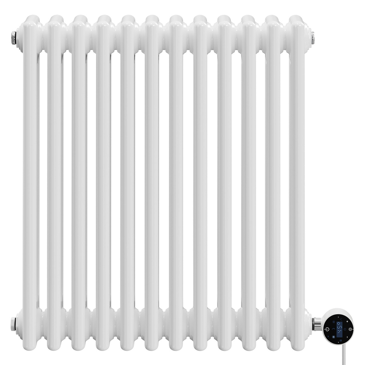Colosseum White Horizontal Wifi Thermostatic Electric Triple Column Radiator