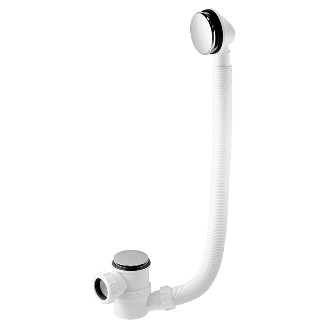 McAlpine 1½" x Seal Top Access Swivel Bath Trap with Overflow & Removable Chrome Clicker Waste
