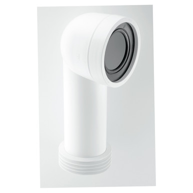 McAlpine 90° Bend Adjustable Length Rigid WC Pan Connector, alternate view 3
