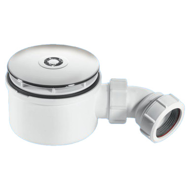 McAlpine Chrome Shallow Shower Trap, alternate view 3