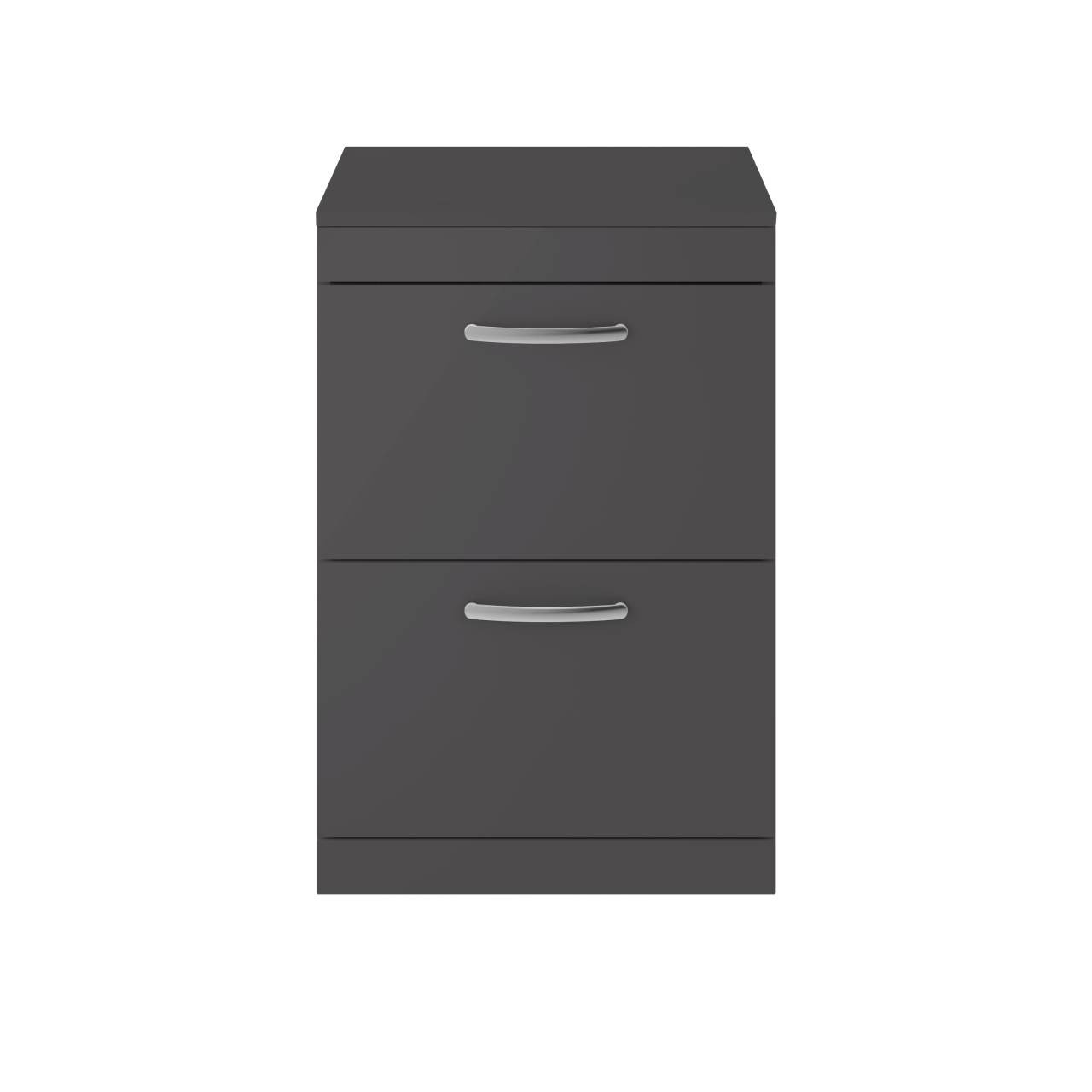 Nuie Athena 2 Drawer Vanity Unit with Worktop