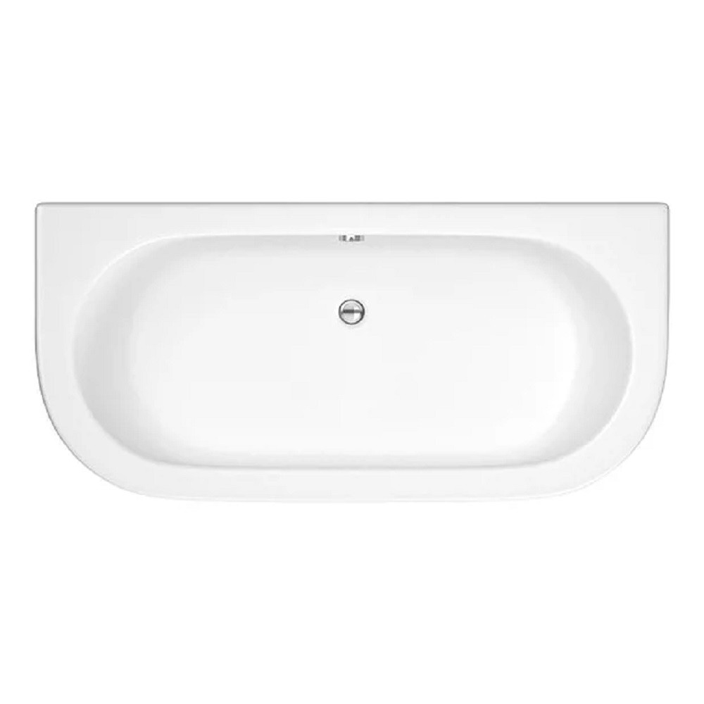 Nuie Shingle Double Ended Back To Wall Bath and Bath Panel