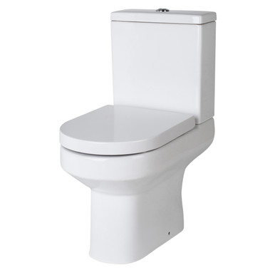 Nuie White Harmony Semi Flush To Wall Toilet Pan And Cistern | | Ceramic | 355Mm X 810Mm X 645Mm