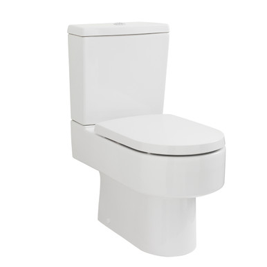 Nuie White Ambrose Semi Flush To Wall Toilet Pan And Cistern | | Ceramic | 410Mm X 810Mm X 660Mm