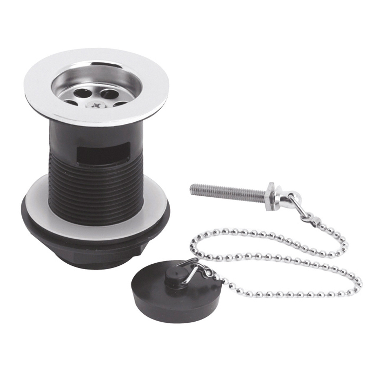 Nuie Basin Waste with Poly Plug and Ball Chain