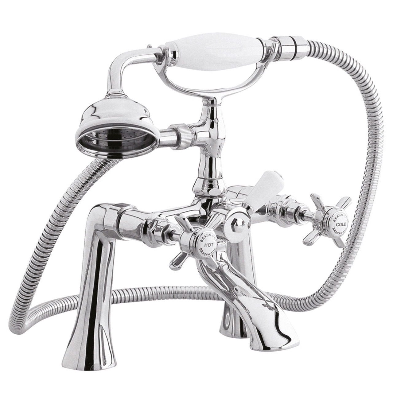 Nuie Beaumont 1/2" Bath and Shower Mixer Tap with Shower Kit