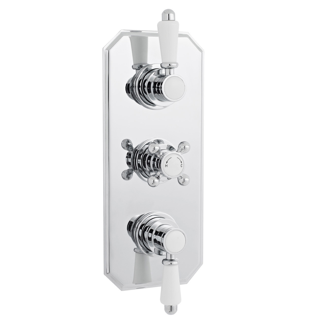Nuie Victorian Triple Concealed Thermostatic Shower Valve