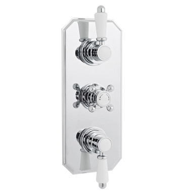 Nuie Chrome Victorian Triple Concealed Thermostatic Shower Valve | | Metal | 120Mm X 280Mm X 135Mm Size 2