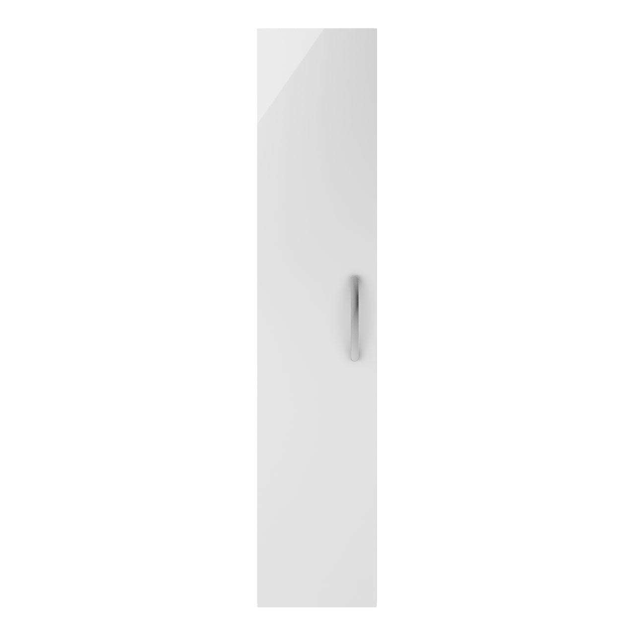 Nuie Gloss White Athena Single Door Tall Wall Hung Storage Unit | | Mdf | 300Mm