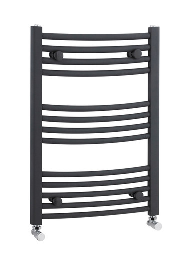 Nuie Anthracite Curved Ladder Rail | | Steel | 700Mm X 500Mm