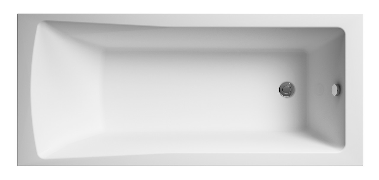 Nuie White Linton Square Single Ended Bath | | Acrylic | 1800Mm X 800Mm