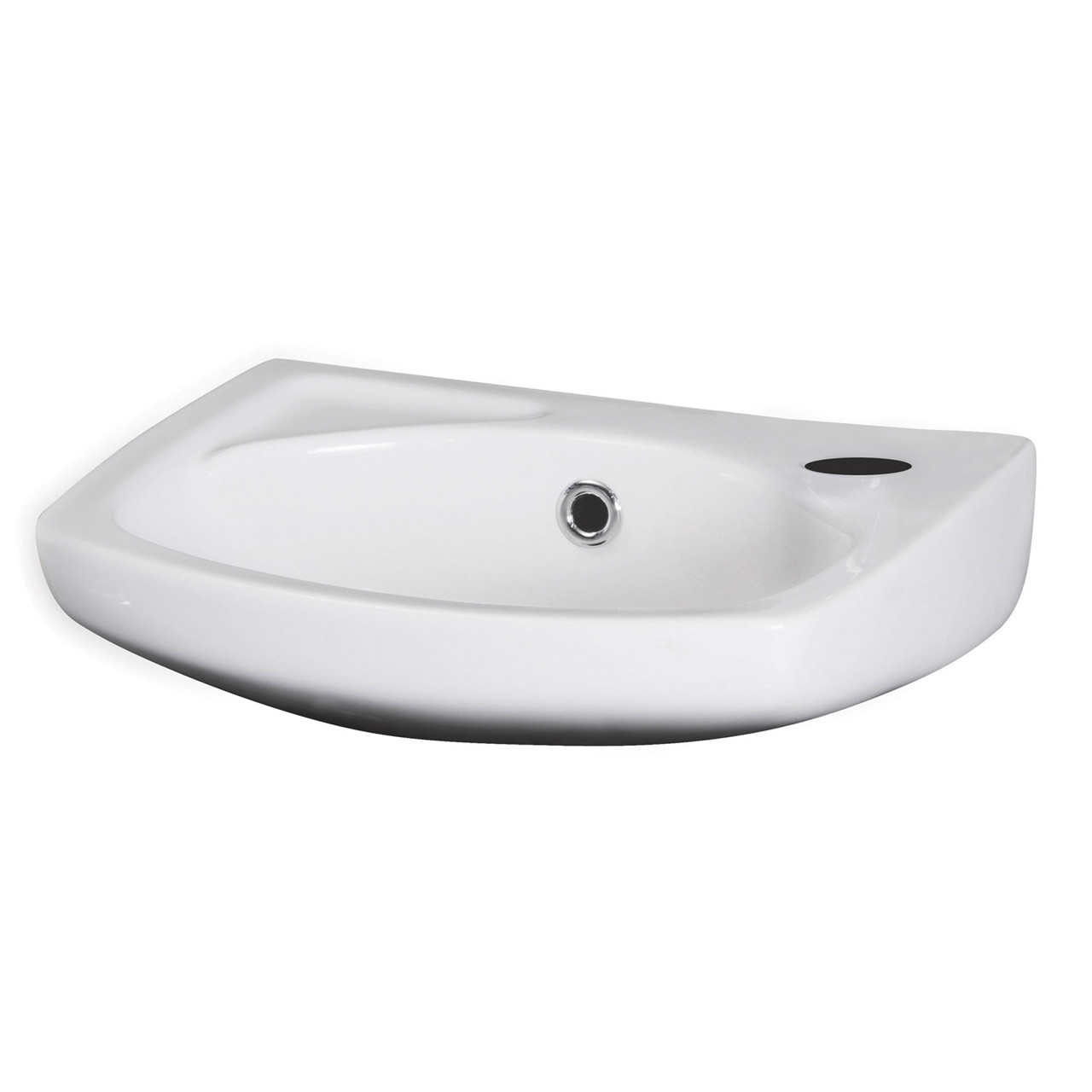 Nuie Melbourne Round Wall Hung Basin with 1 Tap Hole
