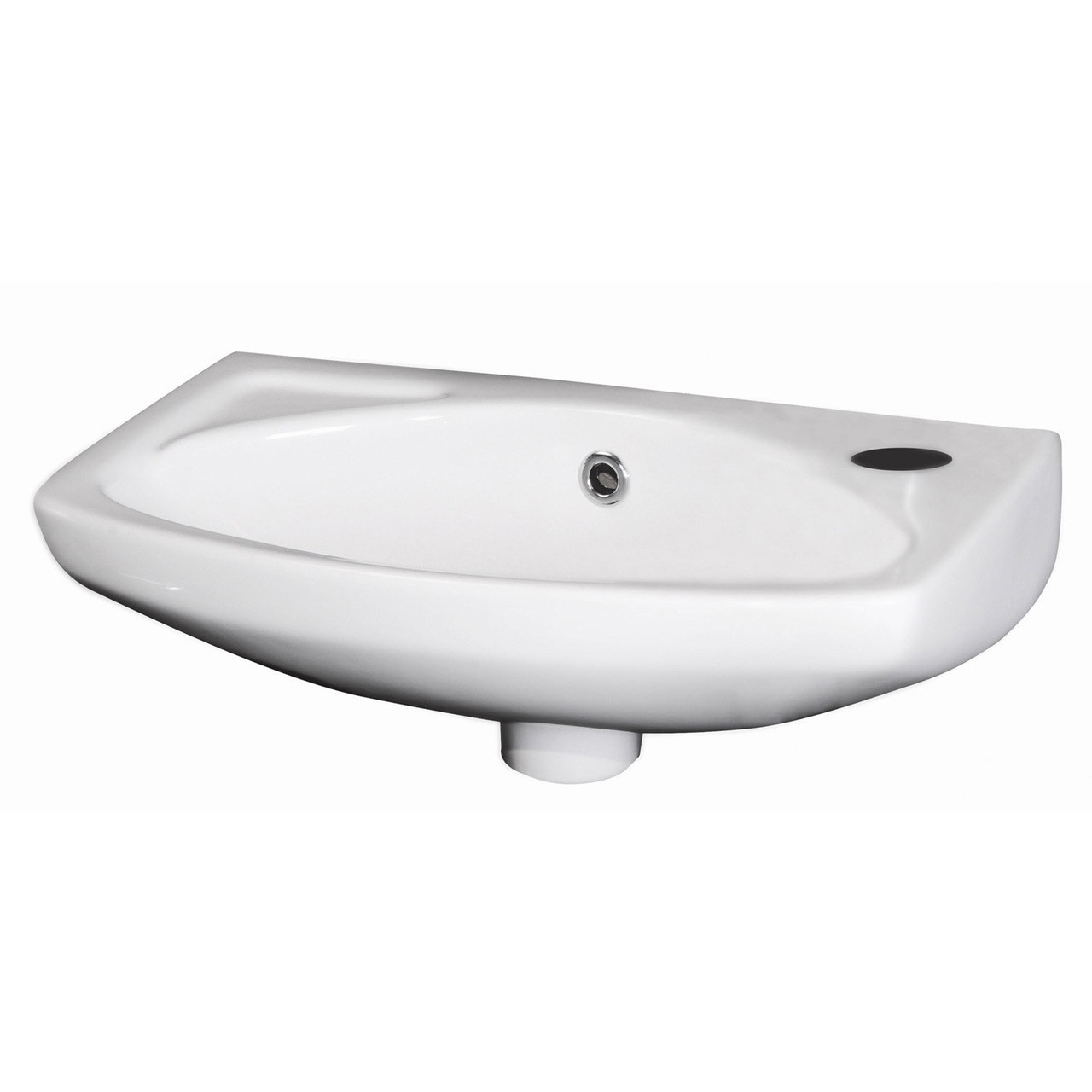 Nuie Melbourne Round Wall Hung Basin with 1 Tap Hole