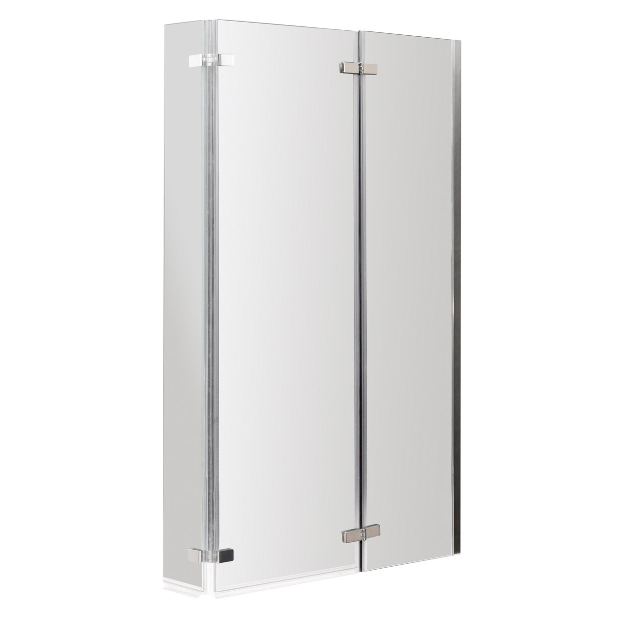Nuie L-Shaped Fixed Hinged Bath Screen