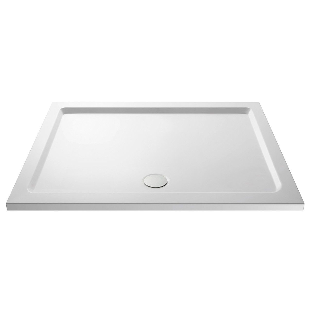 Nuie Rectangular Shower Tray with Centre Edge Waste